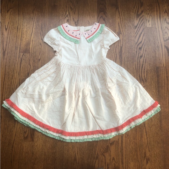 Mini Boden Other - NEW Mini Boden Seersucker Watermelon Dress 7-8 Years